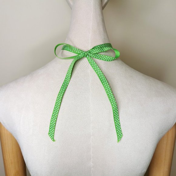 Sunbonnet Sue Vintage 80s Pendant Ribbon Chokers - Picture 7 of 11